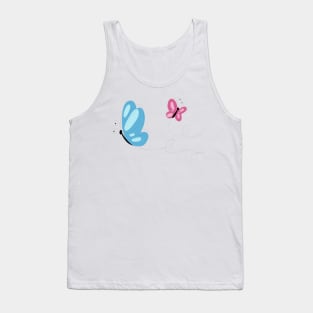 Butterflies Outline Hand Drawn Tank Top